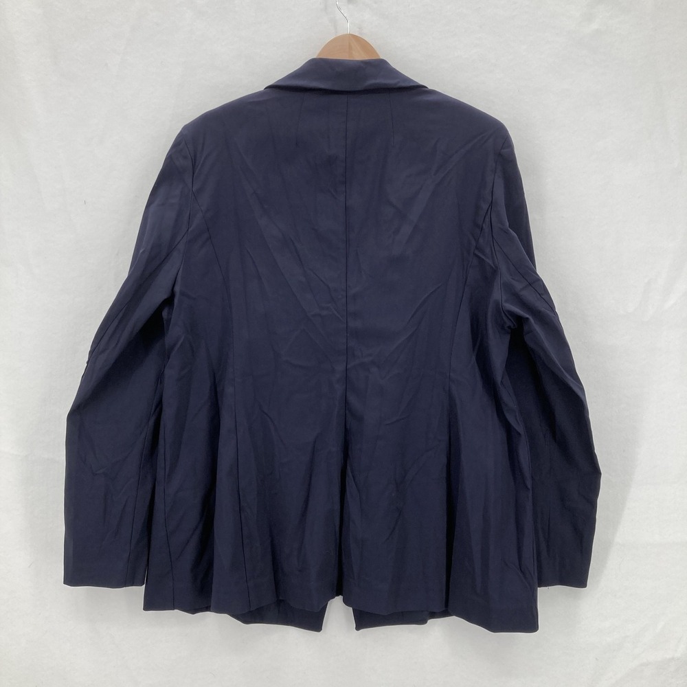 Lane Bryant The Bryant Blazer Womens 20 Navy Blue Sexy Stretch Gold Button NWT - Picture 15 of 16